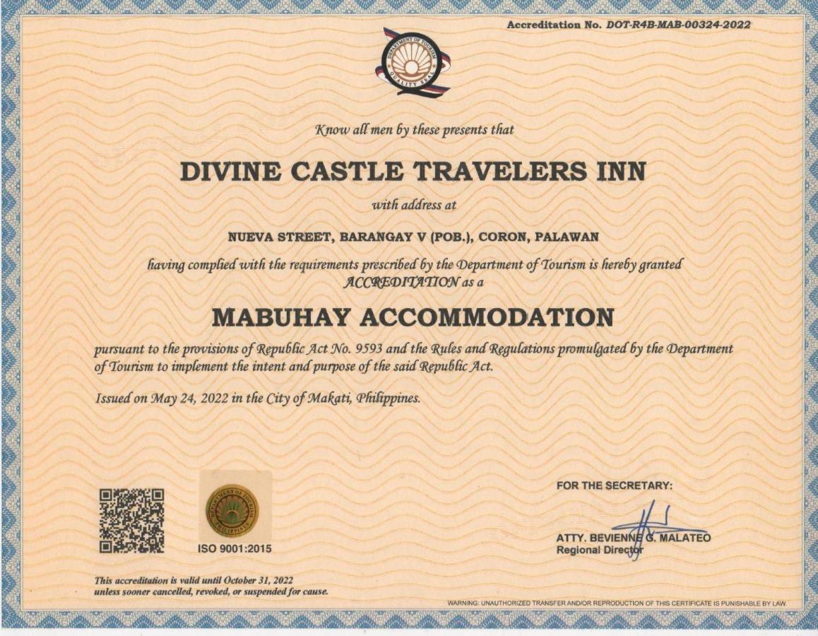 Divine Castle Travelers Inn Coron Eksteriør bilde